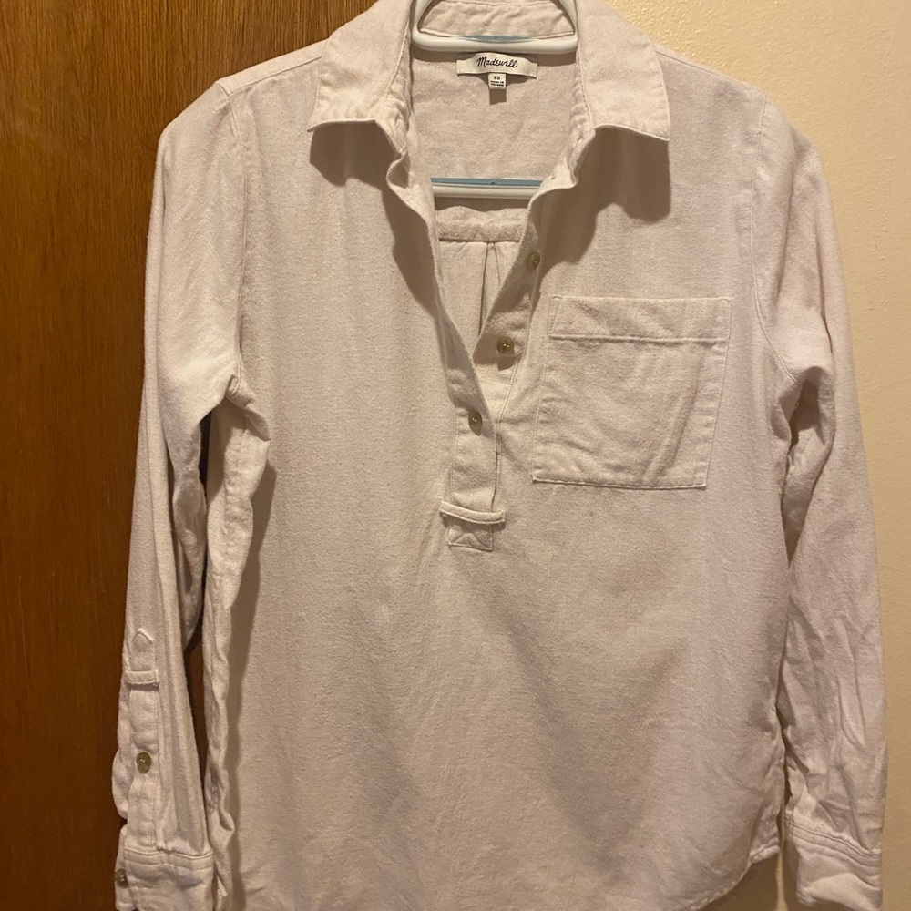Madewell XS Button Down, Cream Color